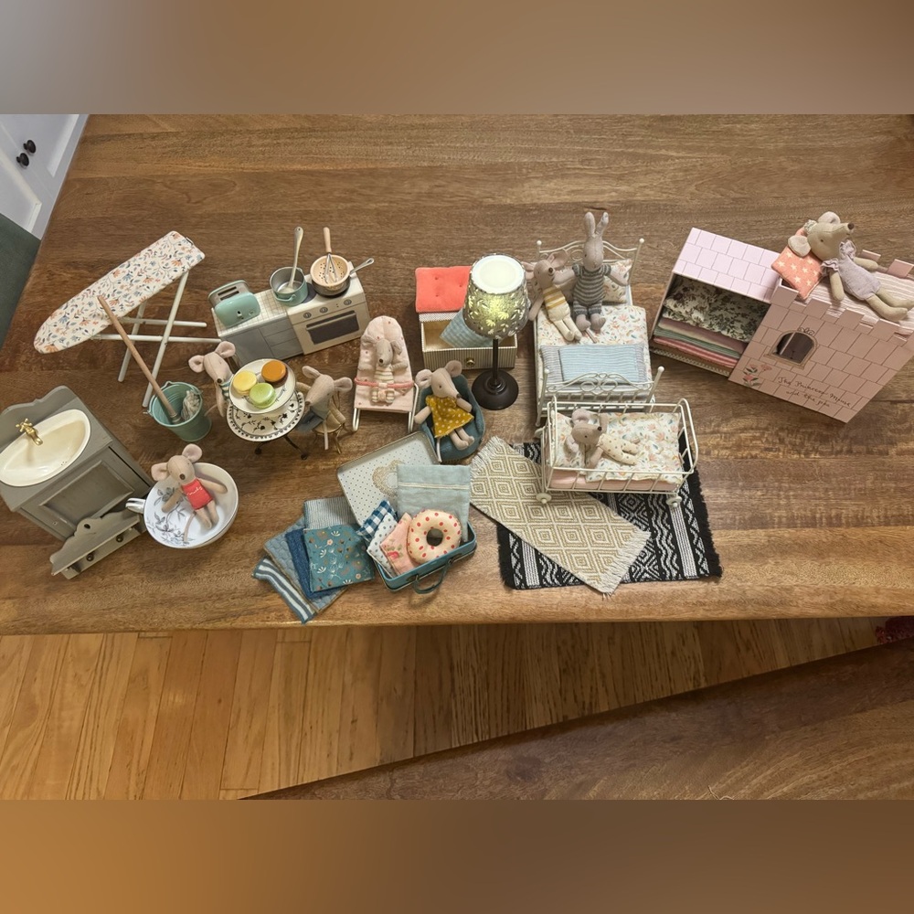 Adorable Maileg Mouse Dollhouse Set with Accessories